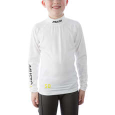 Campeonato Juvenil Musto Bloqueador Solar De Manga Larga Rash Guard - Blanco Campeonato Juvenil Musto Bloqueador Solar De Manga Larga Rash Guard - Blanco
