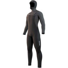 Traje De Neopreno Con Capucha Y Cremallera Frontal Mystic Voltt 6/4 / 3Mm - Negro