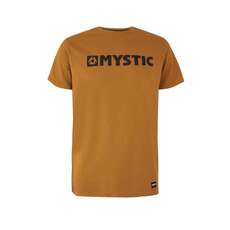 Camiseta De La Marca Mystic - Marrón Dorado Camiseta De La Marca Mystic - Marrón Dorado