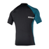 Mystic Crossfire Shortsleeve Rash Vest - Verde Azulado