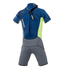 Mystic Junior Star 3 / 2Mm Back-Zip Flatlock Shorty Wetsuit - Azul Marino