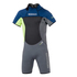 Mystic Junior Star 3 / 2Mm Back-Zip Flatlock Shorty Wetsuit - Azul Marino