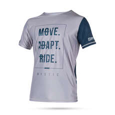 Mystic Kitesurf Block Manga Corta Quickdry Top - Acero / Gris Mystic Kitesurf Block Manga Corta Quickdry Top - Acero / Gris