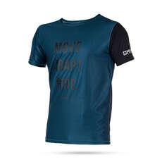 Mystic Kitesurf Block Manga Corta Quickdry Top - Verde Azulado