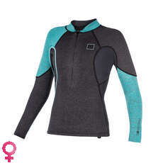 Mystic Para Mujer De La Diva Manga Larga De Neopreno - Gris Mystic Para Mujer De La Diva Manga Larga De Neopreno - Gris
