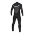 Traje De Neopreno Completo Mystic Majestic 4 / 3Mm Con Cremallera Frontal - Negro