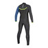 Traje De Neopreno Completo Mystic Majestic 5 / 3Mm Con Cremallera Frontal - Gris Azul