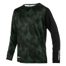 Camiseta De Manga Corta Mystic Majestic De Manga Larga - Dark Olive