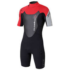 Mystic Estrella 3/2 Kitesurf Chapo Flatlock 2014 - Negro / Rojo