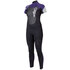 Mystic Para Mujer De La Estrella 3/2 Shortarm Kitesurf Traje 2014 - Blk / Pur
