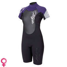 Mystic Para Mujer De La Estrella De Shorty 3/2 Kitesurf Traje 2014 - Blk / Pur