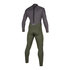 Traje De Neopreno Completo Mystic Star 4 / 3Mm Con Cremallera Trasera - Gris Verde