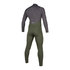 Traje De Neopreno Completo Mystic Star 5 / 3Mm Con Cremallera Frontal Doble - Gris Verde