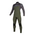 Traje De Neopreno Completo Mystic Star 5 / 3Mm Con Cremallera Frontal Doble - Gris Verde