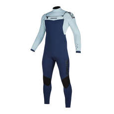 Traje De Neopreno Completo Mystic Star 5 / 3Mm Con Cremallera Frontal Doble - Azul Marino / Gris Traje De Neopreno Completo Mystic Star 5 / 3Mm Con Cremallera Frontal Doble - Azul Marino / Gris