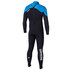 Mystic Estrella 5/4 Backzip Kitesurf Traje 2014 - Negro / Azul