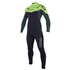 Traje De Neopreno Con Cremallera Doble Mystic Star 5/4 Mm - Verde Azulado