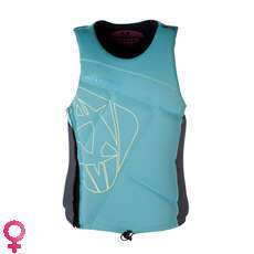 Mystic Para Mujer De La Estrella De Wakeboard Side Zip Chaleco 2015 - Menta