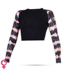 Mystic Sup Deslumbrado Mujer De Manga Larga Rash Chaleco Croptop - Rosa Mystic Sup Deslumbrado Mujer De Manga Larga Rash Chaleco Croptop - Rosa