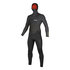 Traje De Neopreno Mystic Voltt Con Capucha 6/4 / 3Mm Con Cremallera Completa - Negro