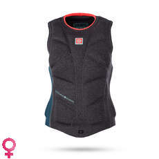 Diva Mística Mujeres Back-Zip Impacto Del Chaleco - Teal Diva Mística Mujeres Back-Zip Impacto Del Chaleco - Teal