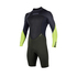 Mystic Star 3/2 B-Zip Flatlock Longarm Shorty Wetsuit - Ejército