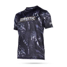 Mystic Piedra Manga Corta Loosefit Erupción Del Chaleco - Negro