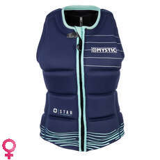Mystic Woman Star Chaleco De Impacto Con Cremallera Delantera - Azul Marino