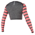 Mystic Women Dazzled Longsleeve Crop Top Rash Chaleco - Coral