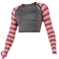 Mystic Women Dazzled Longsleeve Crop Top Rash Chaleco - Coral Mystic Women Dazzled Longsleeve Crop Top Rash Chaleco - Coral