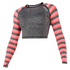Mystic Women Dazzled Longsleeve Crop Top Rash Chaleco - Coral