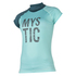 Mystic Women Dutchess Shortsleeve Rash Vest - Verde Azulado