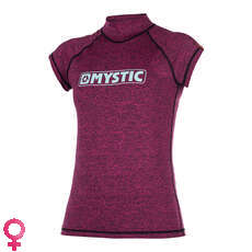 Mystic Women Star Shortsleeve Rash Vest - Rosa