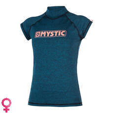Mystic Women Star Shortsleeve Rash Vest - Verde Azulado