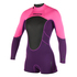 Mystic Para Mujer Marca 3 / 2Mm Back-Zip Longarm Shorty Wetsuit - Púrpura