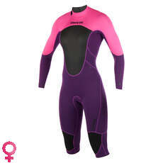 Mystic Para Mujer Marca 3 / 2Mm Backzip Longarm Shortleg Wetsuit - Purple