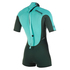 Mystic Para Mujer Marca 3 / 2Mm Bzip Flatlock Shorty Wetsuit - Teal