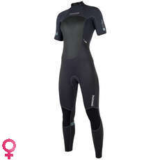 Traje De Neopreno Para Mujer Mystic Marca 3 / 2Mm Shortarm Back-Zip - Negro Traje De Neopreno Para Mujer Mystic Marca 3 / 2Mm Shortarm Back-Zip - Negro