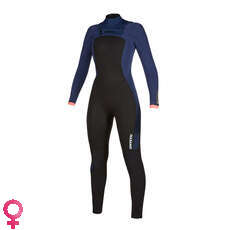 Mystic Womens Dazzled 3 / 2Mm Double Fzip Fullsuit Wetsuit - Azul Marino Mystic Womens Dazzled 3 / 2Mm Double Fzip Fullsuit Wetsuit - Azul Marino