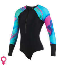 Mystic Womens Dazzled Longarm Lycra Rash Suit - Mint