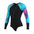 Mystic Womens Dazzled Longarm Lycra Rash Suit - Mint