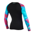 Mystic Womens Dazzled Longarm Shorty Rash Vest - Aurora