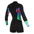 Mystic Diva Para Mujer 3/2 Mm Bzip Longarm Shorty Wetsuit - Aurora