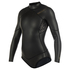 Traje De Baño Mystic Para Mujer Diva 3/2 Mm Bzip Longarm Shorty - Negro