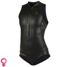 Traje De Neopreno Para Mujer Mystic Diva 3 / 2Mm Fzip Con Capucha Y Manga Corta - Negro Traje De Neopreno Para Mujer Mystic Diva 3 / 2Mm Fzip Con Capucha Y Manga Corta - Negro