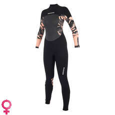 Mystic Wiva Diva 5 / 3Mm Back-Zip Para Mujer - Negro / Rosa Mystic Wiva Diva 5 / 3Mm Back-Zip Para Mujer - Negro / Rosa