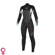 Mystic Womens Diva 5 / 3Mm Double Fzip Fullsuit Wetsuit - Negro