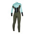 Traje De Neopreno Completo Mystic Womens Star 5 / 3Mm Con Cremallera Trasera - Verde Menta