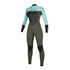 Traje De Neopreno Completo Mystic Womens Star 5 / 3Mm Con Cremallera Trasera - Verde Menta