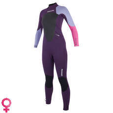 Mystic Womens Star 5 / 4Mm Back-Zip Neopreno - Púrpura